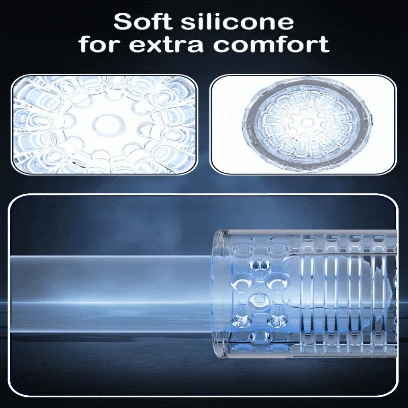 New Automatic Male Masturbator Sex Toys for Men Adult Toy Male Sex Toys Hands Free Pocket Pussy Sex Machine Suction Electric Penis Delayed Ejaculation