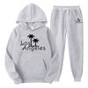 New cross-border foreign trade pullover men's and women's same sports sweater set fashion sweater sweatpants fleece hoodie set