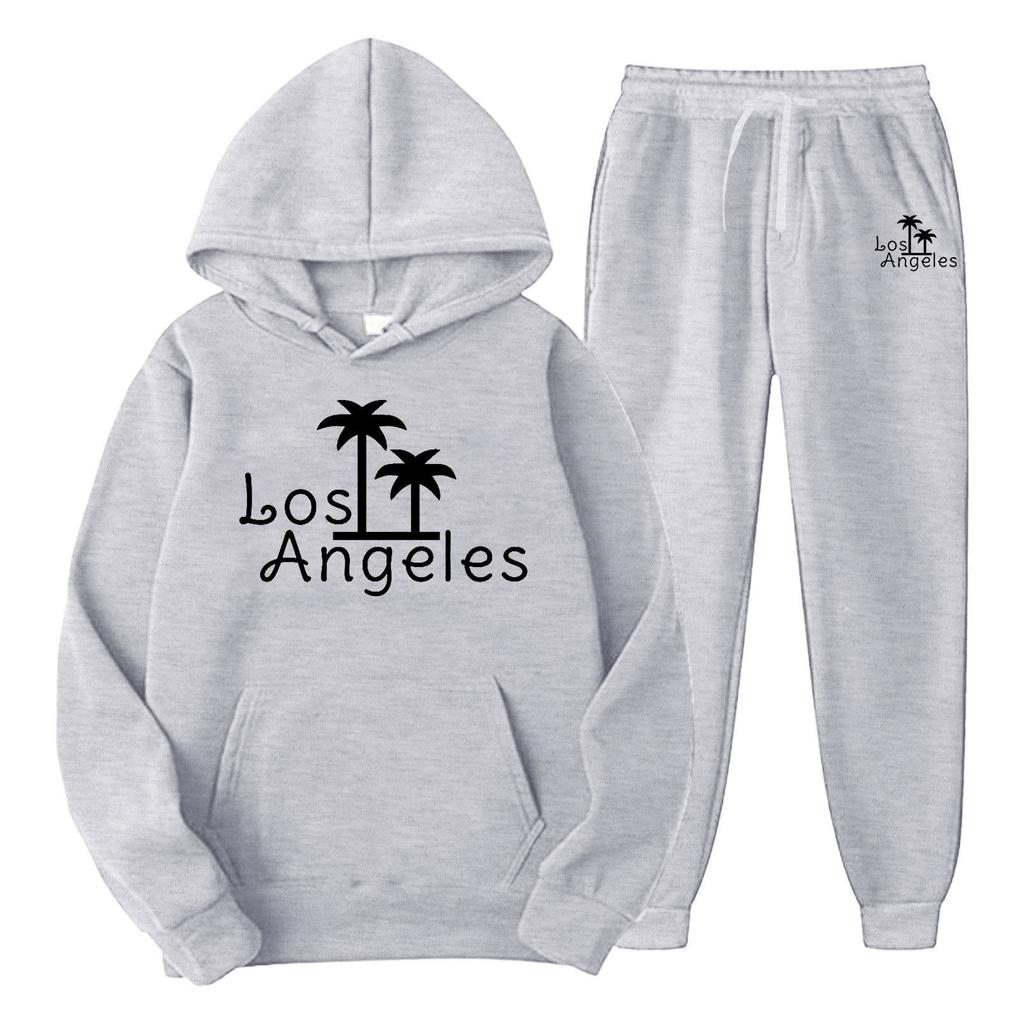 New cross-border foreign trade pullover men's and women's same sports sweater set fashion sweater sweatpants fleece hoodie set