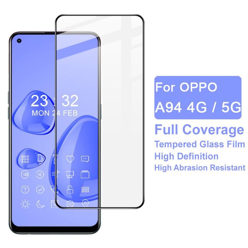 

IMAK Pro+ Series Anti-explosion Full Screen Coverage Tempered Glass Screen Protector for Oppo A94/Oppo A94 5G Type A