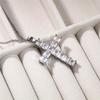 Street fashion trend cross pendant, personalized punk creativity, versatile avant-garde necklace