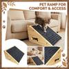 Wooden Pet Stairs For Dogs & Cats - Non- Steps For Beds, Cars & Stairs