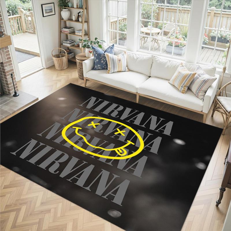 Nirvana Design Crystal Velvet Carpet Cozy Non?Slip Printed Rug For Bedroom Living Room Entrance