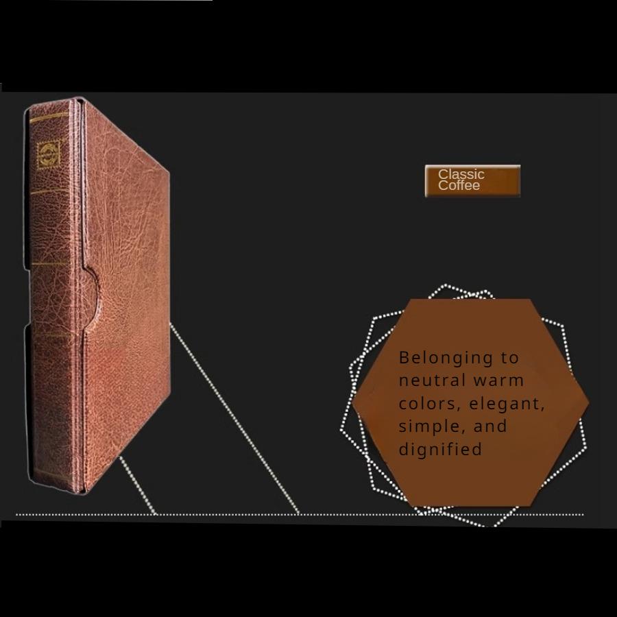 Large Capacity Stamp Collection Book, Paper Coin Collection Book, with Dust Cover, Expandable Capacity, Christmas Gift, Stocking Stuffers