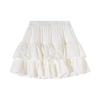 Spring 2025 Women's Black High Waist A-Line Puffy Half Umbrella Skirt