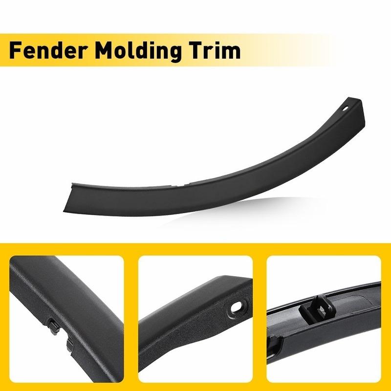 Car Front Bumper Wheel Fender Molding Trim Black Cover 52112-0R040 52113-0R040 For Toyota RAV4 (XA40) 2013 2014 2015 Accessories