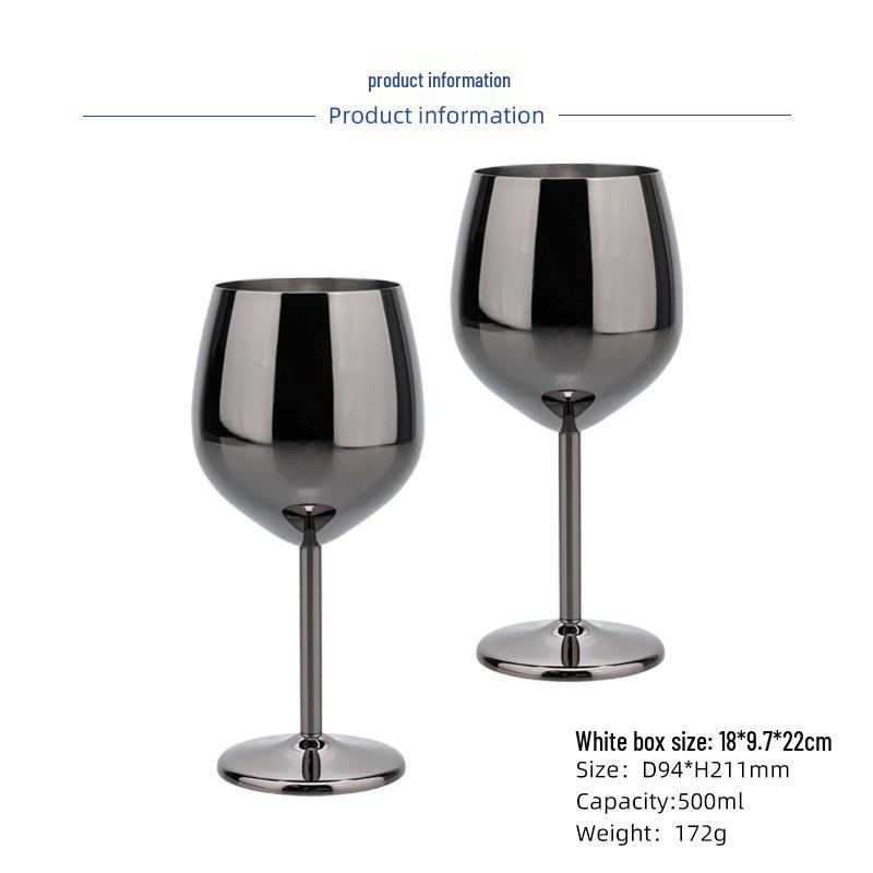 Europäisches Luxus-Wein- und Champagnerglas aus Edelstahl