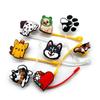 10pcs Flexible Dogs Pattern Silicones Hat for 8mm Straw Reusabled Drinking Straw Hat Reusabled Dustproof Cute Straw Cover