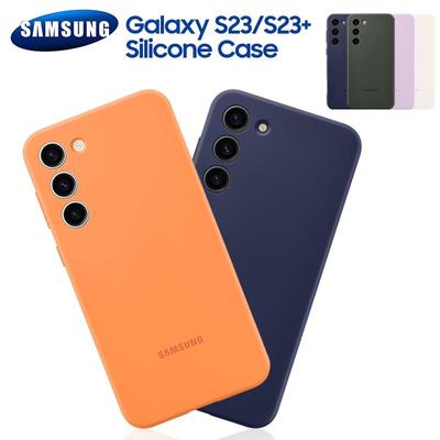Samsung Funda Original de silicona líquida para Samsung GALAXY S23 S23 + S23 Plus S23 5G, carcasa suave a prueba de golpes para teléfono