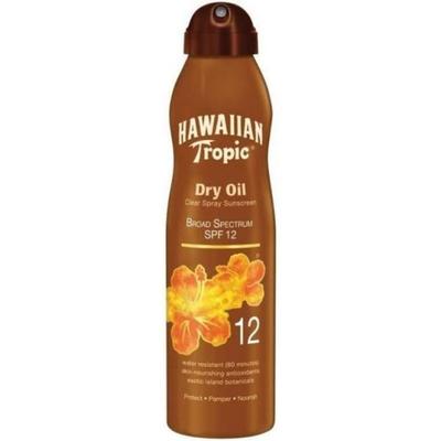 קרם הגנה מהשמש Hawaii Tropic SPF 50 טרופי SPF12 שיזוף איים שמן קוקוס ספריי, 2 יחידות, 236 מ"ל
