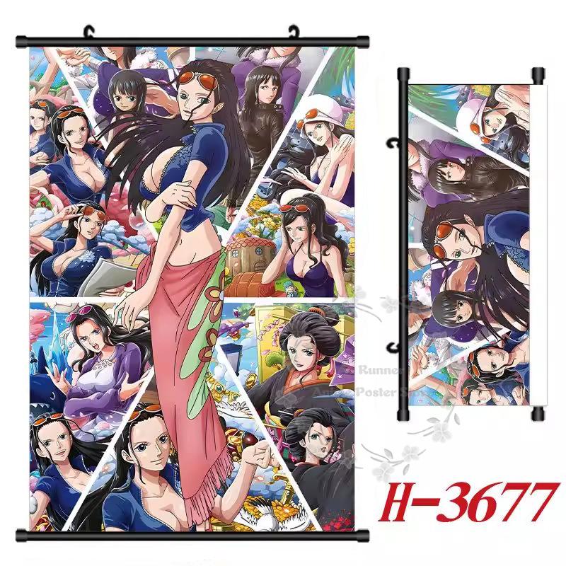 P-One P-Piece Hd Poster Scroll Painting Peripheral Hanging Painting Bedside Living Room Background Wall Cloth Painting