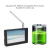 Televisor Portátil de 5 Pulgadas Compatible con DVB-T Recargable Mini Televisión Digital 1080p
