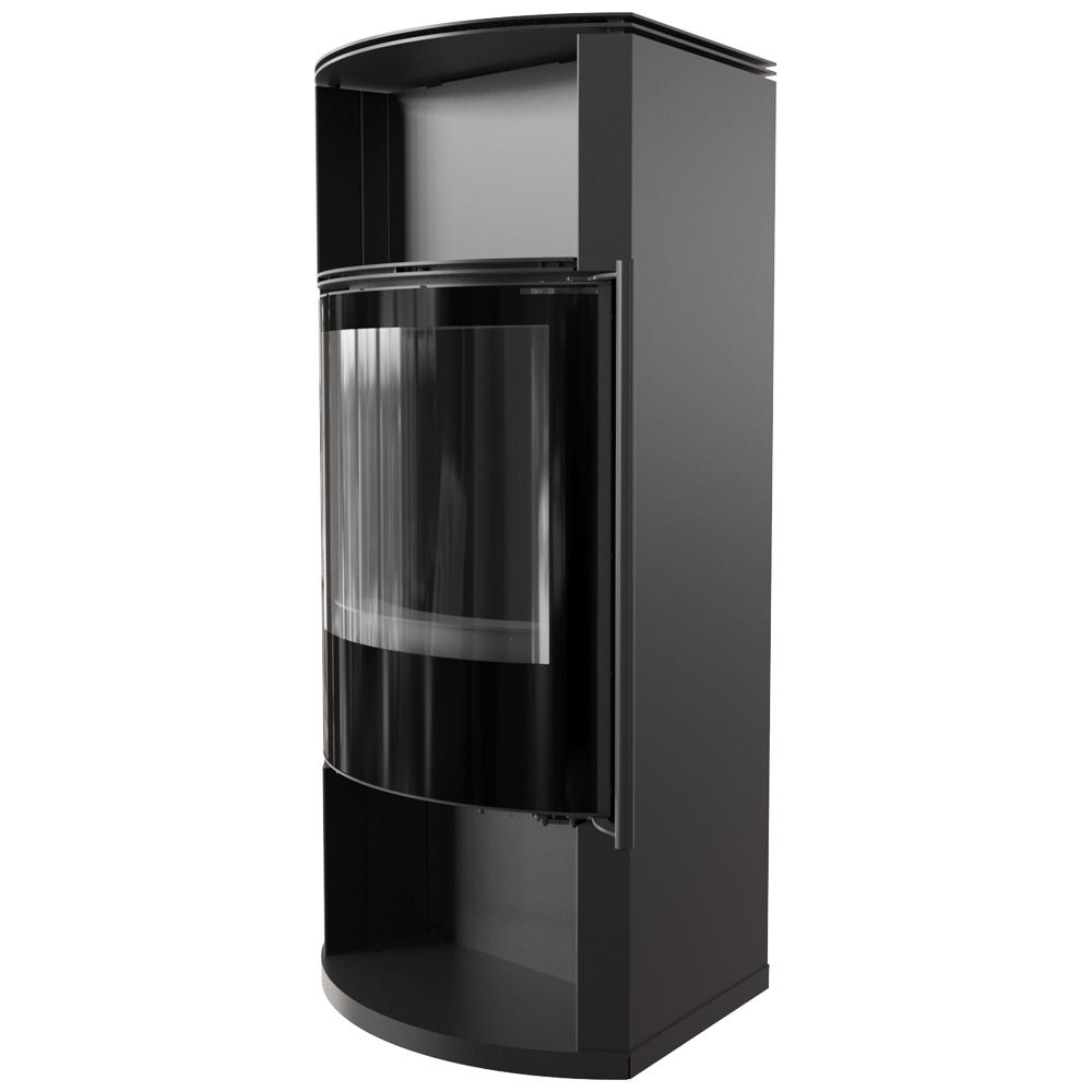 Wood burning steel stove KRATKI TOFA Ø 150 8 kW black thermotec