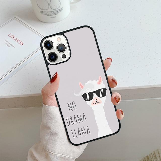 No Drama Prob Llama Phone Case For iPhone 17 Air 13 12 14 15 16 Cover For Apple 14 15 16 Pro Max Plus Coque