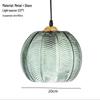 Designer Green Leaf Glass Pendant Light for Modern Spaces