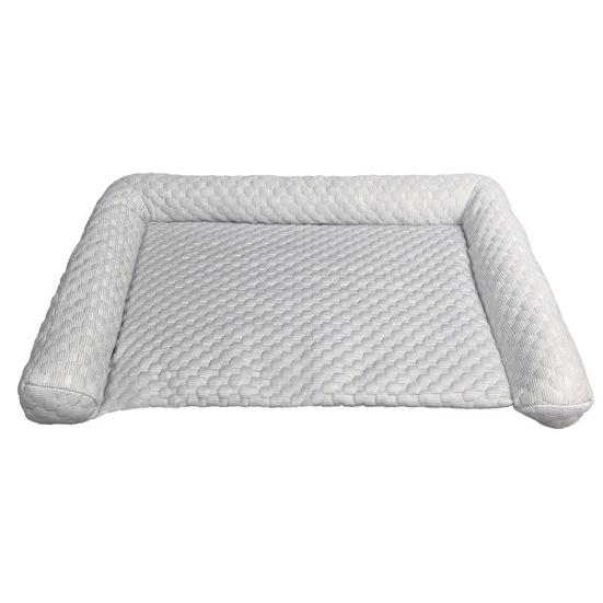 Pet Cooling Mat Dog Ice Silk Cooling Pad Washable Sleeping Mat Summer Dog Bed with Raised Edges for Cats Hot Days Use
