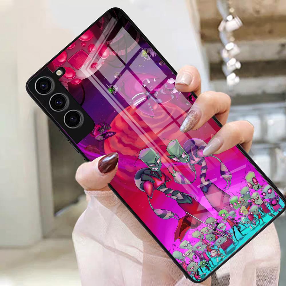 Invader Zim Phone Case For Samsung S25 Edge Ultra S23 S22 S21 S20 Ultra Plus S24 Fe A54 A53 A25 Glass Cover