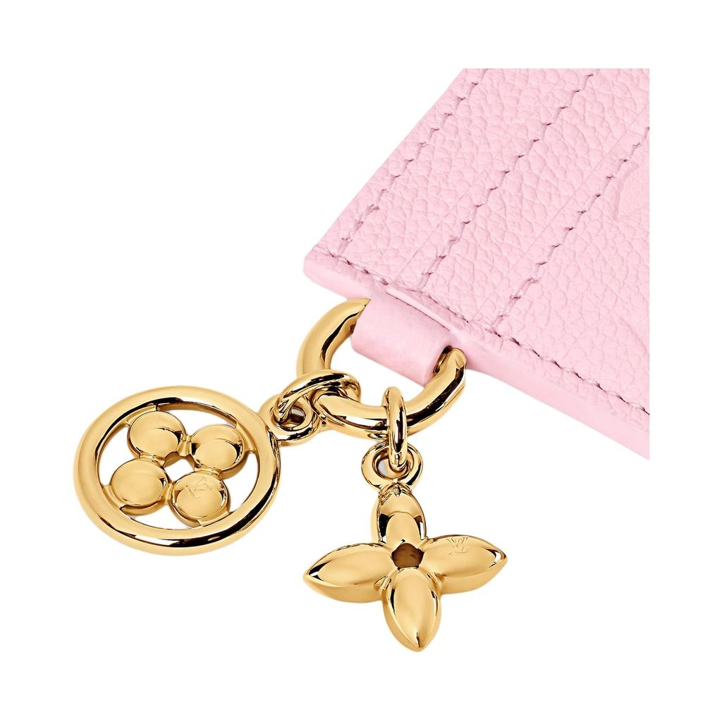 LOUIS VUITTON Cow Leather Card Holder Women's Paper Waste Pink M27888