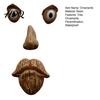 Funny Garden Decoration Tree Face Ornament Facial Features Outdoor Statues Resin Trunk Weather-Resistant for Yard Stump Statue