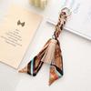 Zijden Sjaal Leer Kwastje Sleutelhanger: Veelzijdig Dames Tas Ornament Accessoire