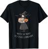 Witch Way To The Library Halloween Librarian Book Bookworm Unisex T-Shirt