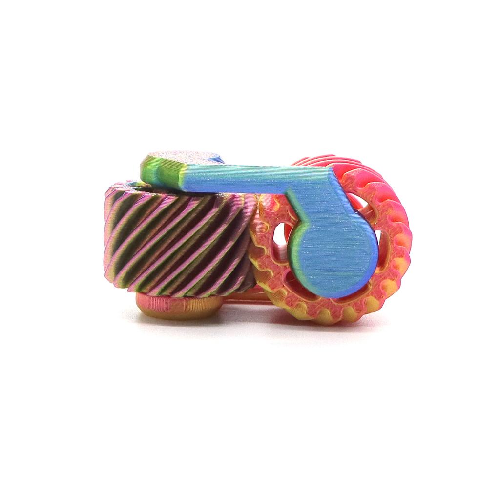 1pc 3D printed fingertip gear decompression toy mini spinning top, a holiday gift.