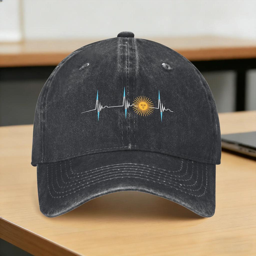 Argentinian Roots Heart Argentina Sun of May Argentina Flag Casual Baseball Cap Tennis Skate Trucker Hat Summer Baseball Caps