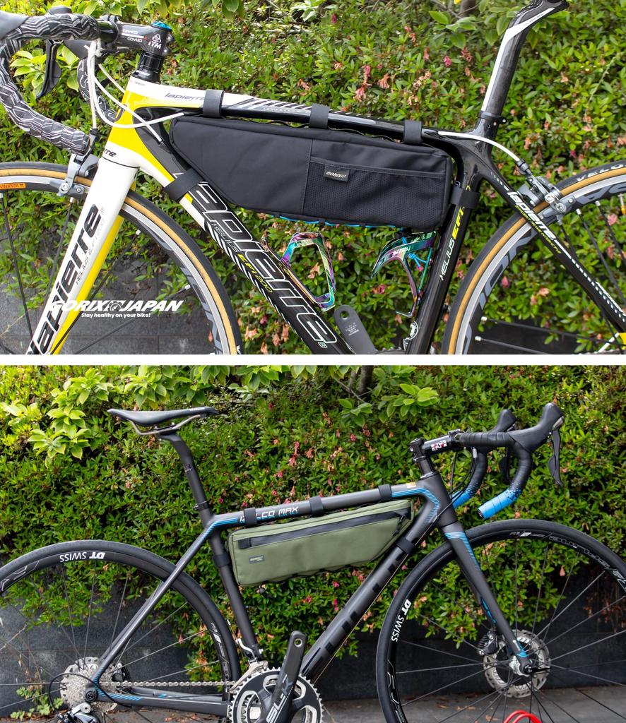 GORIX Frame Bag for Road Bikes Durable Top Tube Triangle Bag for MTB and Cross Bikes Bicycles, (G.TRI BAG), (Green)