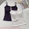 Summer Print Crop Tops for Women Bow Lace Camisole Sexy Backless Vest with Padded Basic Tank Top Style Y2K Streetwear