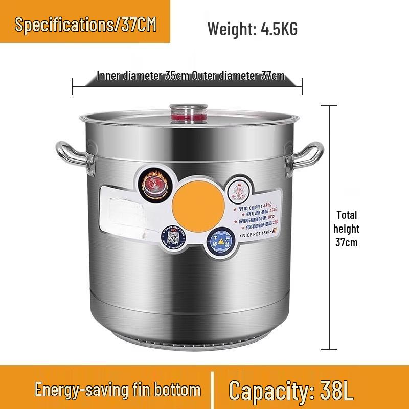 Xihe Commercial Stainless Steel Stockpot