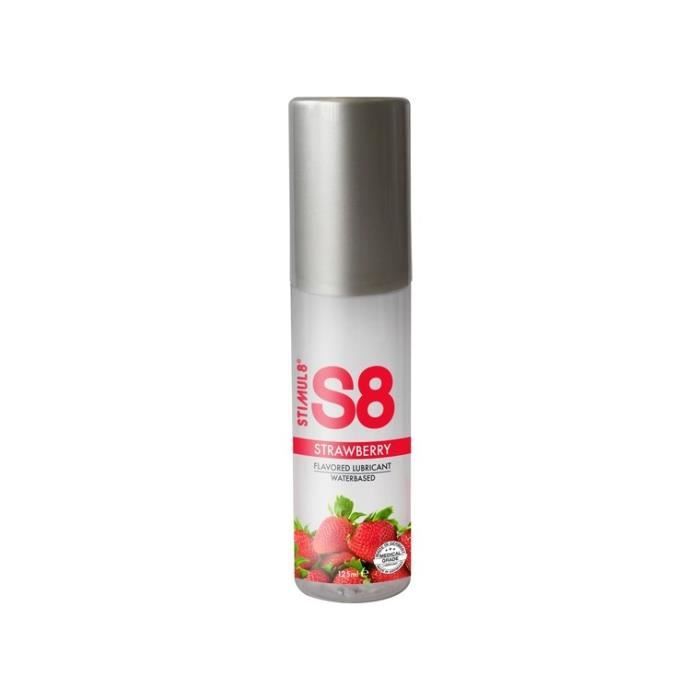 Lubrifiant s8 125ml gout fraise de STIMUL8 - taille:U