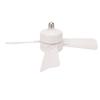 LED Socket Ceiling Fan Light   Dimmable Ceiling Fan with Remote Control E27 Base for Living Room White