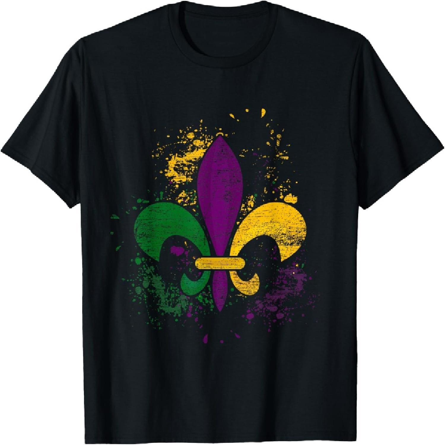 Clown Crown Mardi Gras T-Shirt S