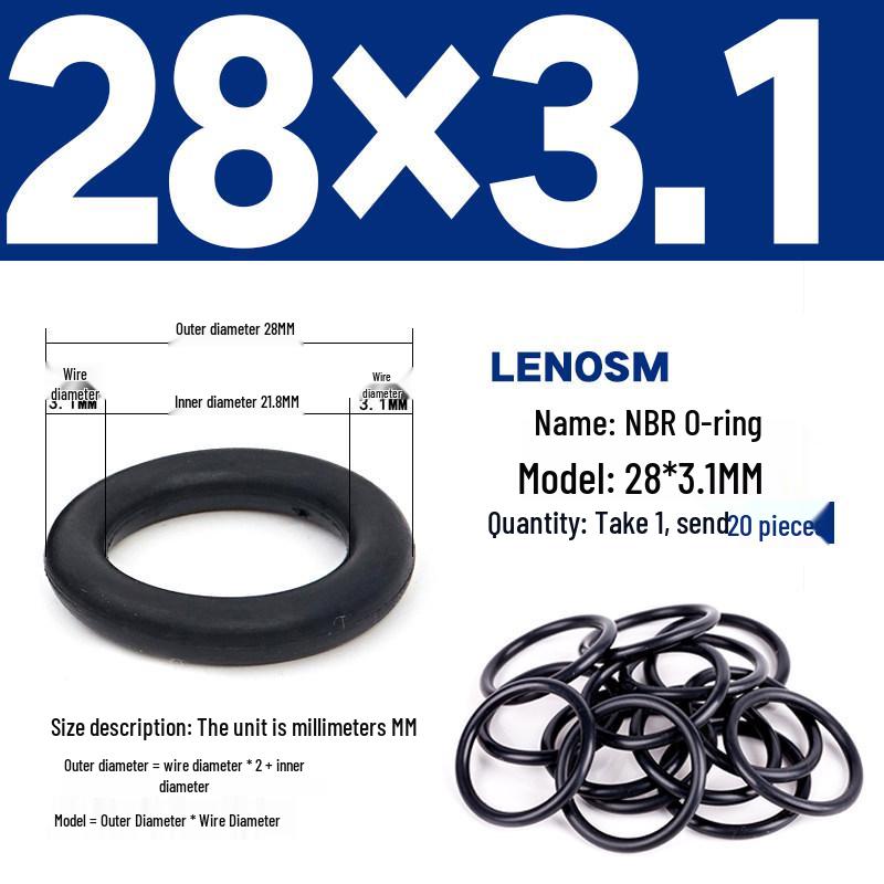 High-Pressure NBR Nitrile Rubber O-Ring Seal - Wear & Oil Resistant