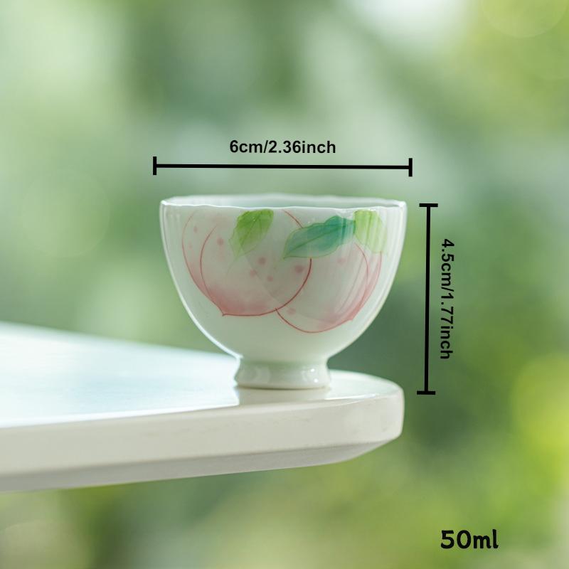 Hand-painted Tea Cup Japanese Ceramic Teacup Master Cup Small Tasting Personal Tea Mug Chinese Gongfu Kung Fu Household Teaware