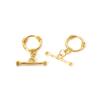 2/4/8 Sets OT Brass Toggle Clasps Round Heart Jewelry Clasp Connector For Necklace Bracelet Making Accessories DIY Fittings