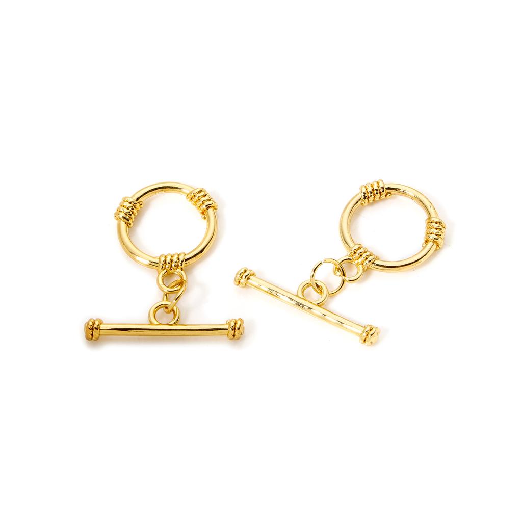 2/4/8 Sets OT Brass Toggle Clasps Round Heart Jewelry Clasp Connector For Necklace Bracelet Making Accessories DIY Fittings