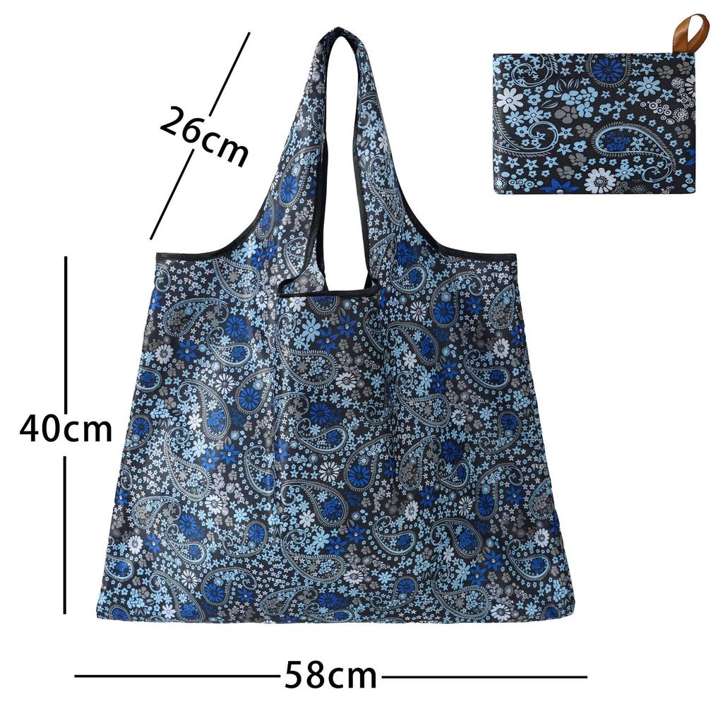 Borsa della spesa pieghevole Borsa della spesa da viaggio riutilizzabile Borsa ecologica con una spalla per viaggio Borsa tote con stampa di cactus dei cartoni animati