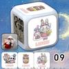 Cute  Electronic Alarm Clock with Seven-color Luminous Night Light Alarm Clock