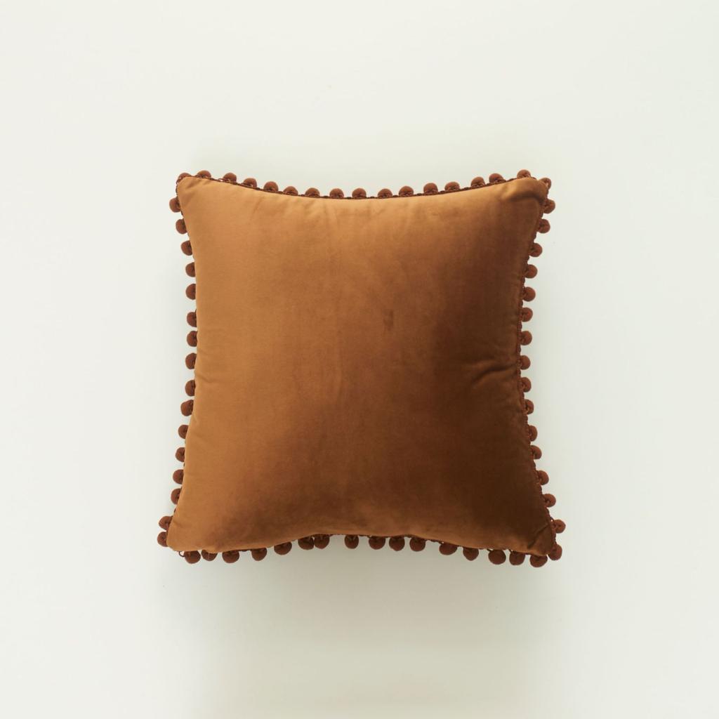 Modern Minimalist Living Room Dutch Velvet Cushion Cover with Large Ball Edge INS Nordic Style Pillow Cover Without Core