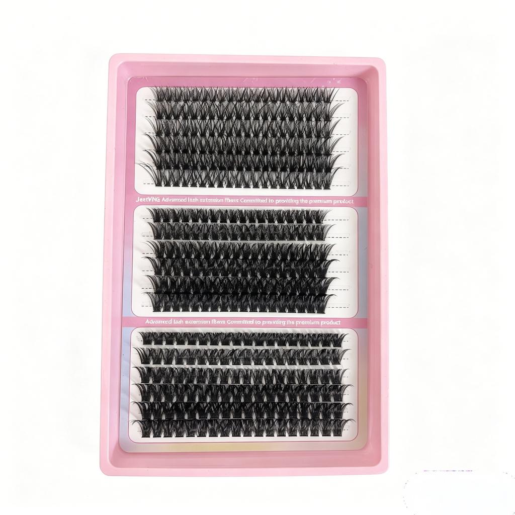 False Eyelash Set Glue Single Cluster Dense Glue-Free Exaggerated Super Long Whole Large Capacity Eyelash Book