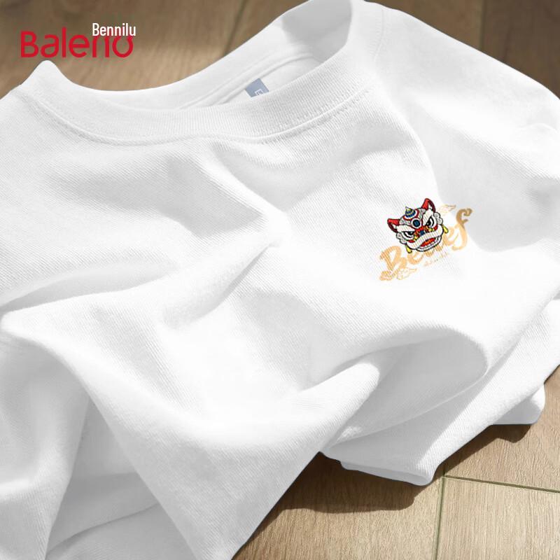 

Baleno Men s Loose Fit Pure Cotton Short Sleeve T-Shirt 2XL