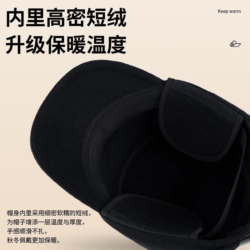 24 Winter cold protection ear protection hat wool windproof flat top hat dad cotton hat cap