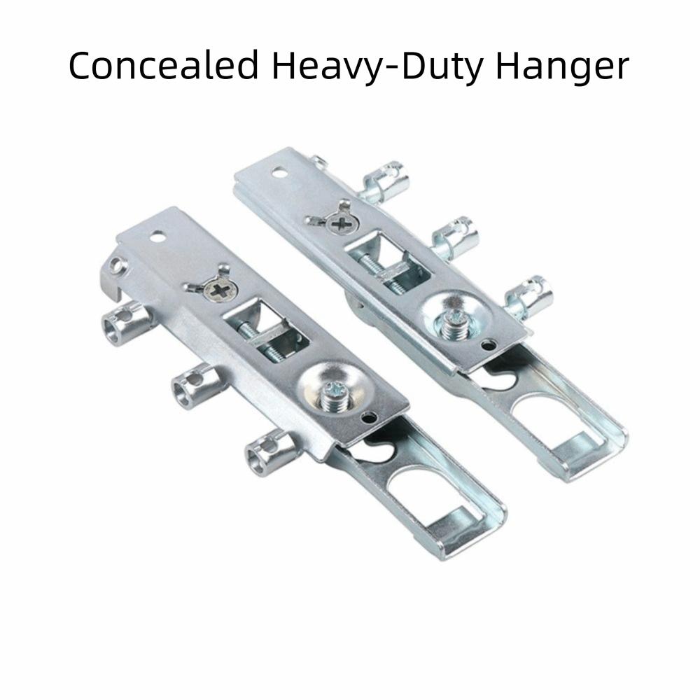 Versteckter Stahlkabinetthaken Schwerlast-Schrankaufhänger Wandmontage Installation