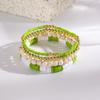 Buntes Sommer Strand Damen Polymer Clay Perlenarmband Set - 4 Stück