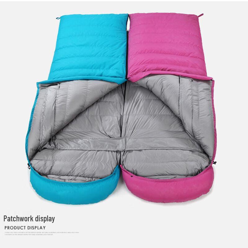 Outdoor White Goose Down Envelope Sleeping Bag