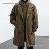 Men’s 2025 Winter Korean Style Hooded Two-Piece Overcoat Jacket - Mid-Length Windbreaker Parka with Free Shipping