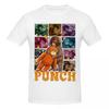 Unisex Sad Monkey Punch Meme With An Orange Toy Trendy T Shirt Streetwear Oneck Cotton Shirts