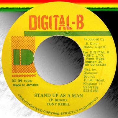 7inch Record TONY REBEL - Stand Up As A Man NONE Digital-B 1994 Jamaica Reggae, Ska & Dub Used