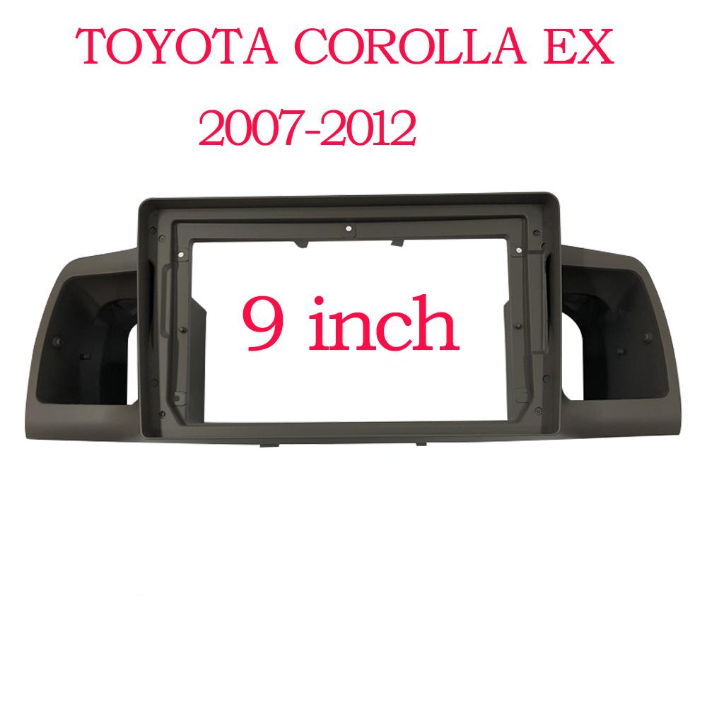 

Панель приборной панели для автомагнитолы 2 DIN 9 дюймов для TOYOTA Corolla EX 2007-2012 2013+ Рамка для магнитолы Android Адаптер питания Frame